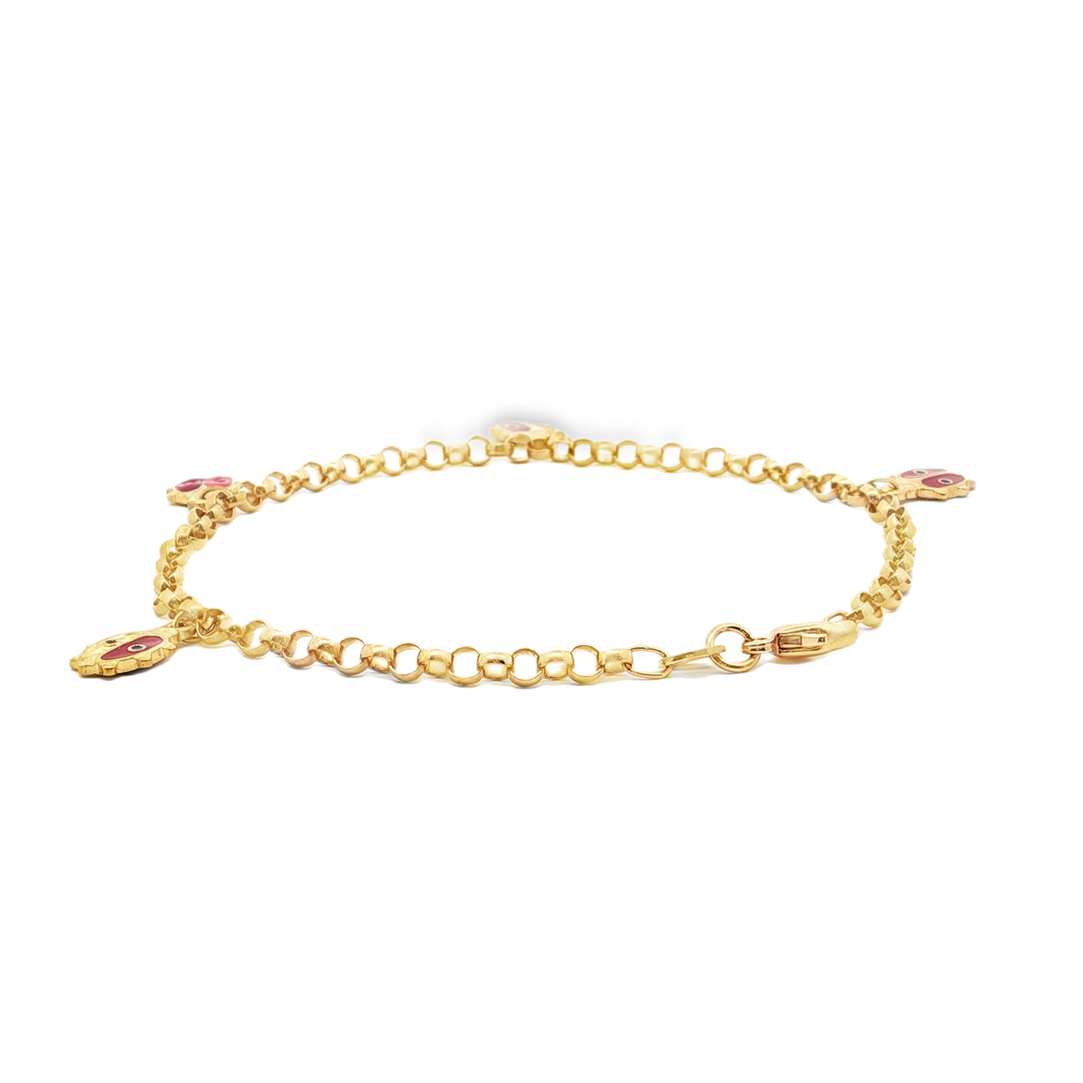 PULSERA ROLO CON COLGANTES DE MARIQUITAS