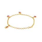 PULSERA ROLO CON COLGANTES DE MARIQUITAS
