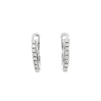 PENDIENTES DE ORO BLANCO CON DIAMANTES