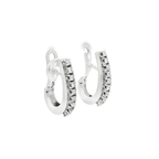 PENDIENTES DE ORO BLANCO CON DIAMANTES