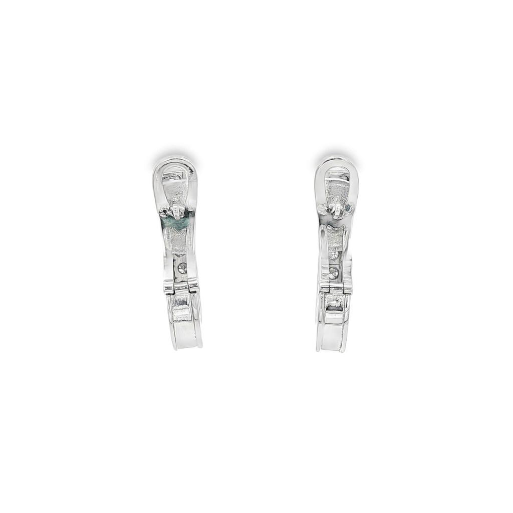 PENDIENTES DE ORO BLANCO CON DIAMANTES