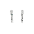 PENDIENTES DE ORO BLANCO CON DIAMANTES