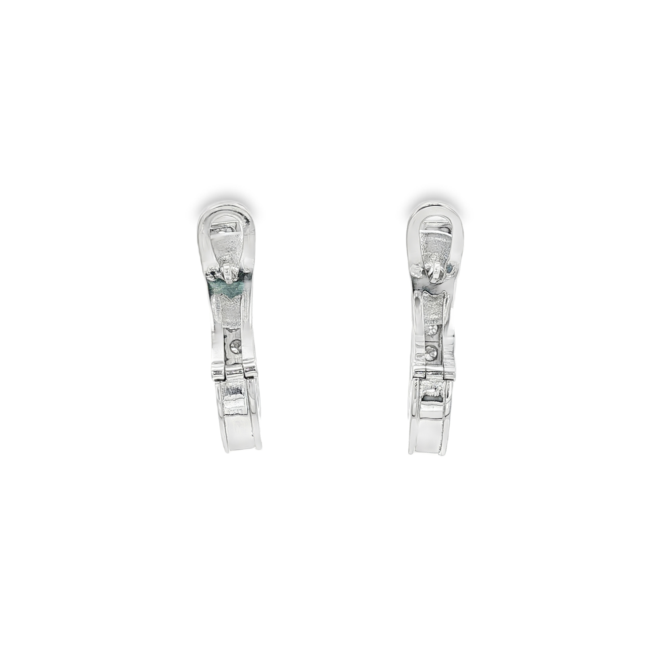 PENDIENTES DE ORO BLANCO CON DIAMANTES