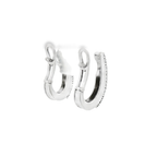 PENDIENTES DE ORO BLANCO CON DIAMANTES