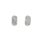 PENDIENTES ARO DE ORO BLANCO CON DIAMANTES
