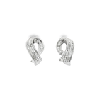 PENDIENTES DE ORO BLANCO CON DIAMANTES