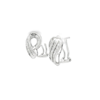 PENDIENTES DE ORO BLANCO CON DIAMANTES