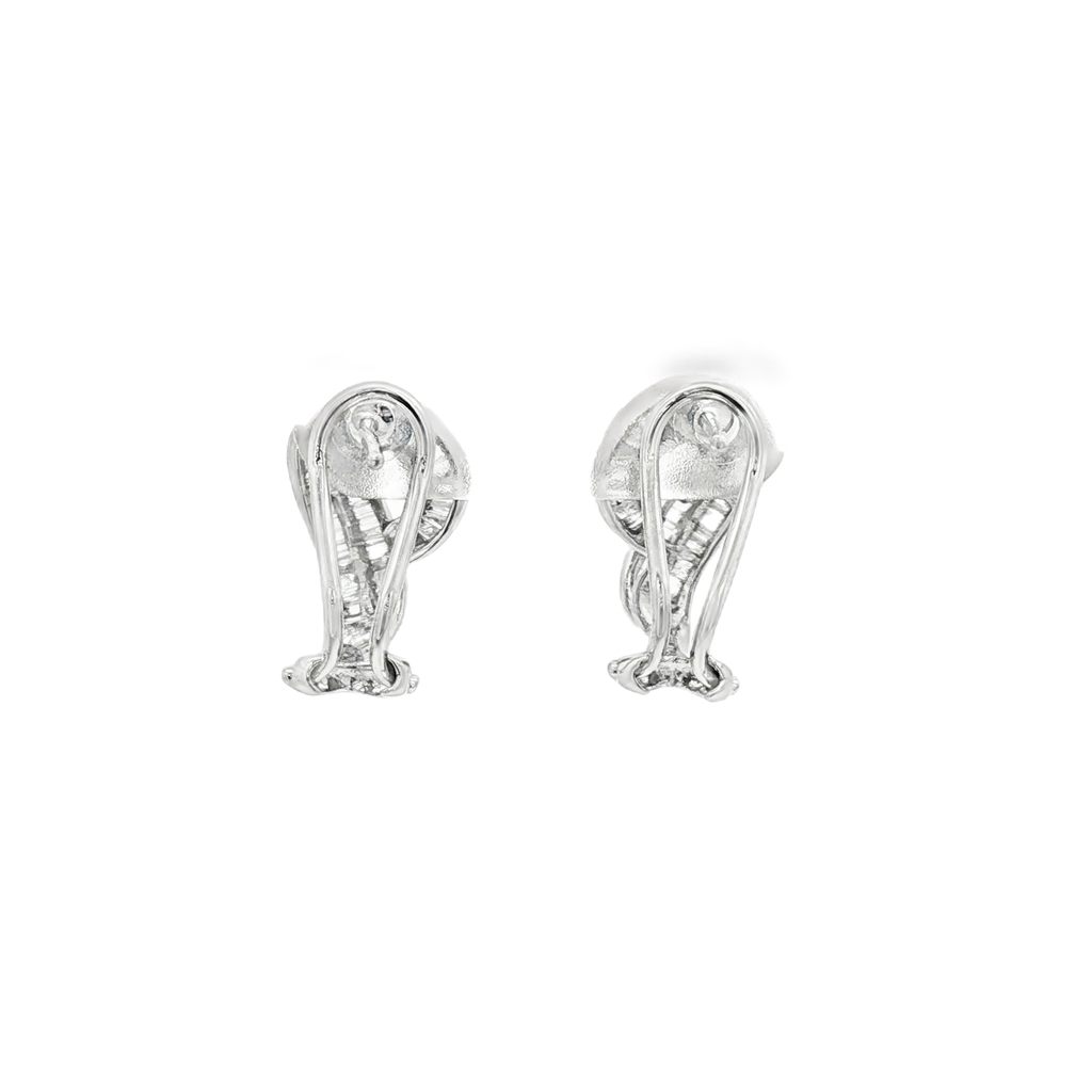 PENDIENTES DE ORO BLANCO CON DIAMANTES