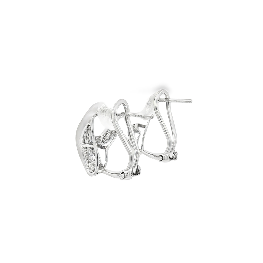 PENDIENTES DE ORO BLANCO CON DIAMANTES