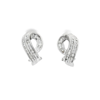 PENDIENTES DE ORO BLANCO CON DIAMANTES