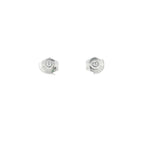 PENDIENTES ORO BLANCO CON BRILLANTE