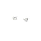 PENDIENTES ORO BLANCO CON BRILLANTE