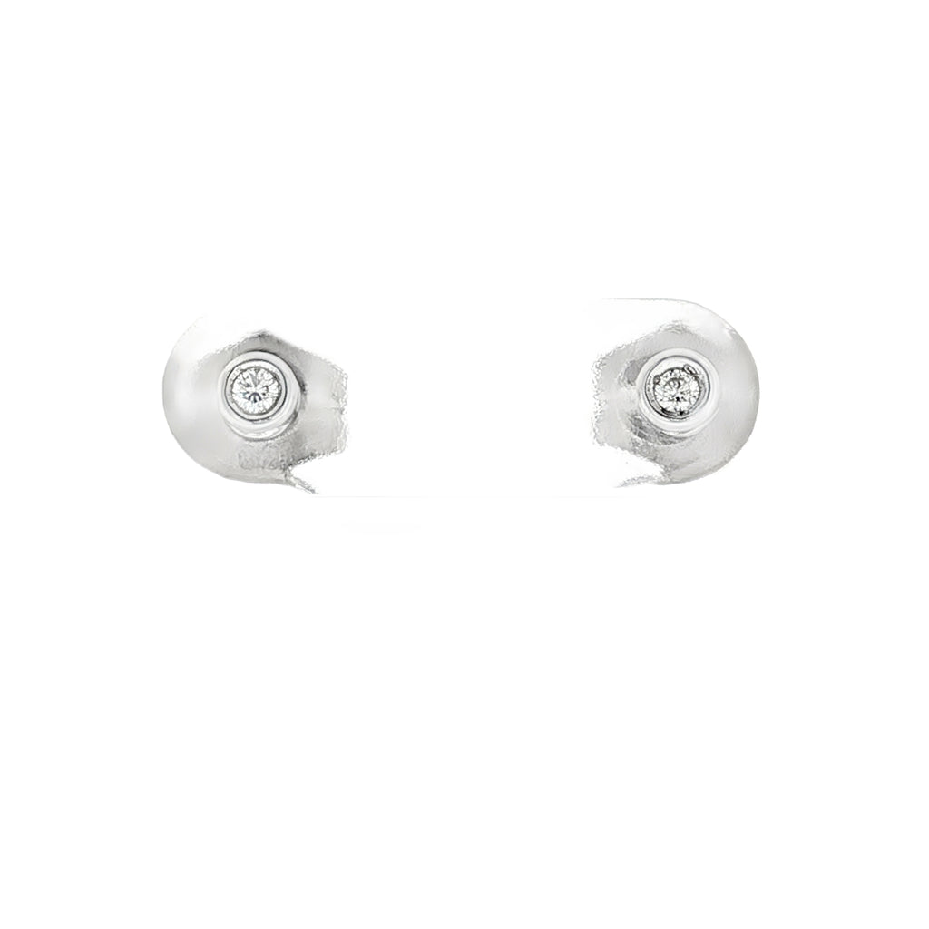 PENDIENTES ORO BLANCO CON BRILLANTE