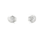 PENDIENTES ORO BLANCO CON BRILLANTE