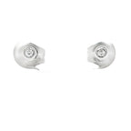 PENDIENTES ORO BLANCO CON BRILLANTE