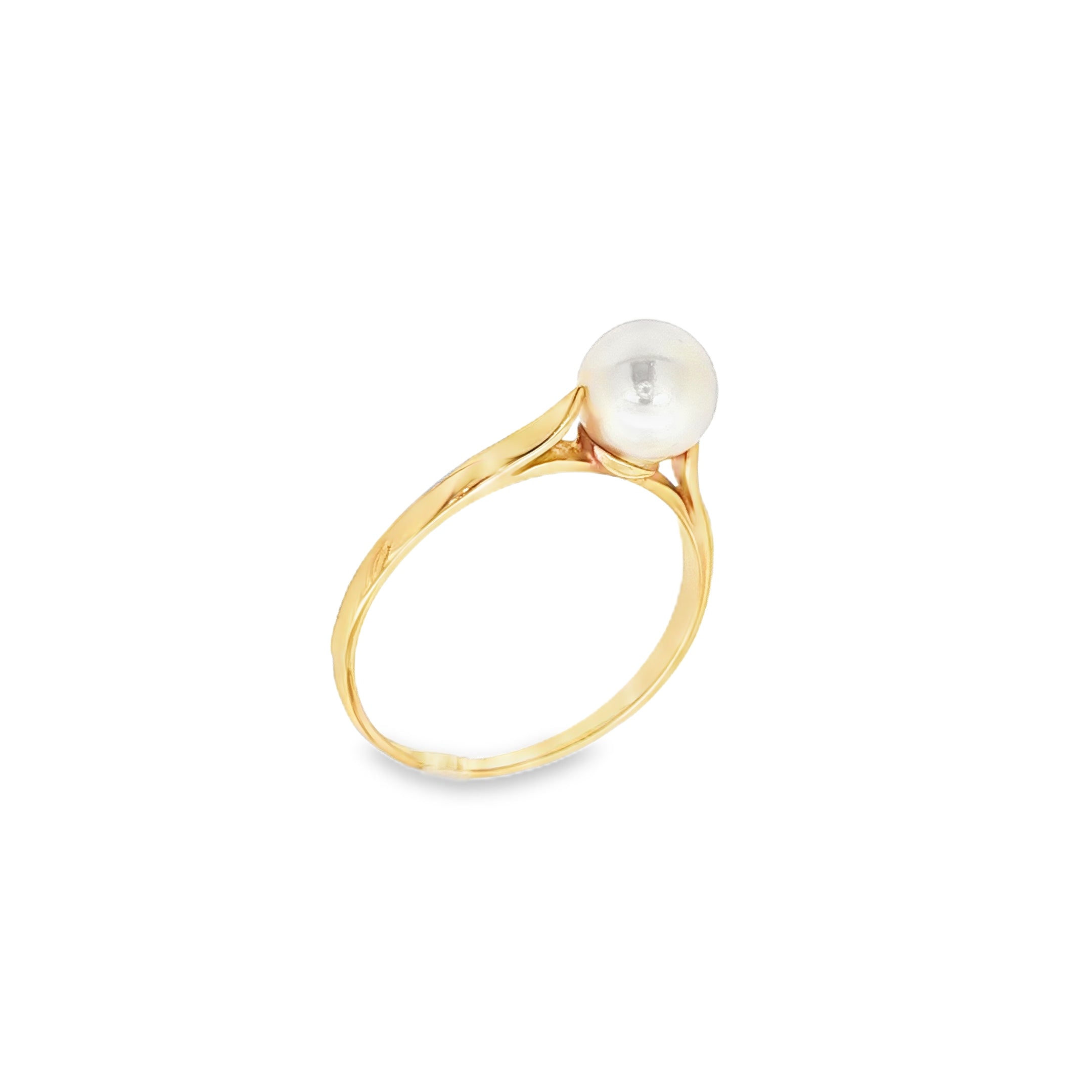 ANILLO ORO ROSA CON PERLA