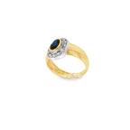 ANILLO ZAFIRO Y CIRCONITAS