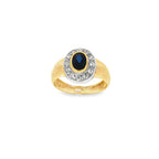 ANILLO ZAFIRO Y CIRCONITAS