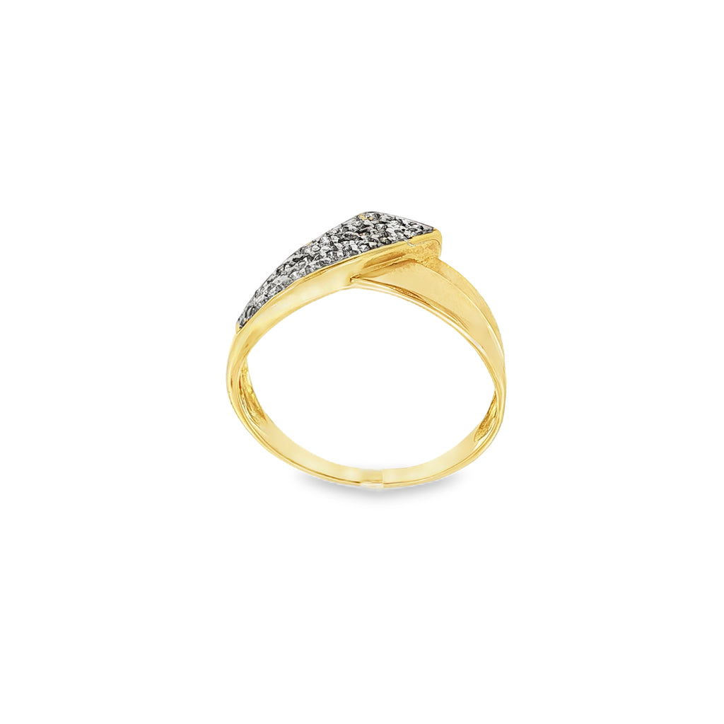 ANILLO CRUZADO CON DIAMANTES