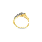 ANILLO CRUZADO CON DIAMANTES