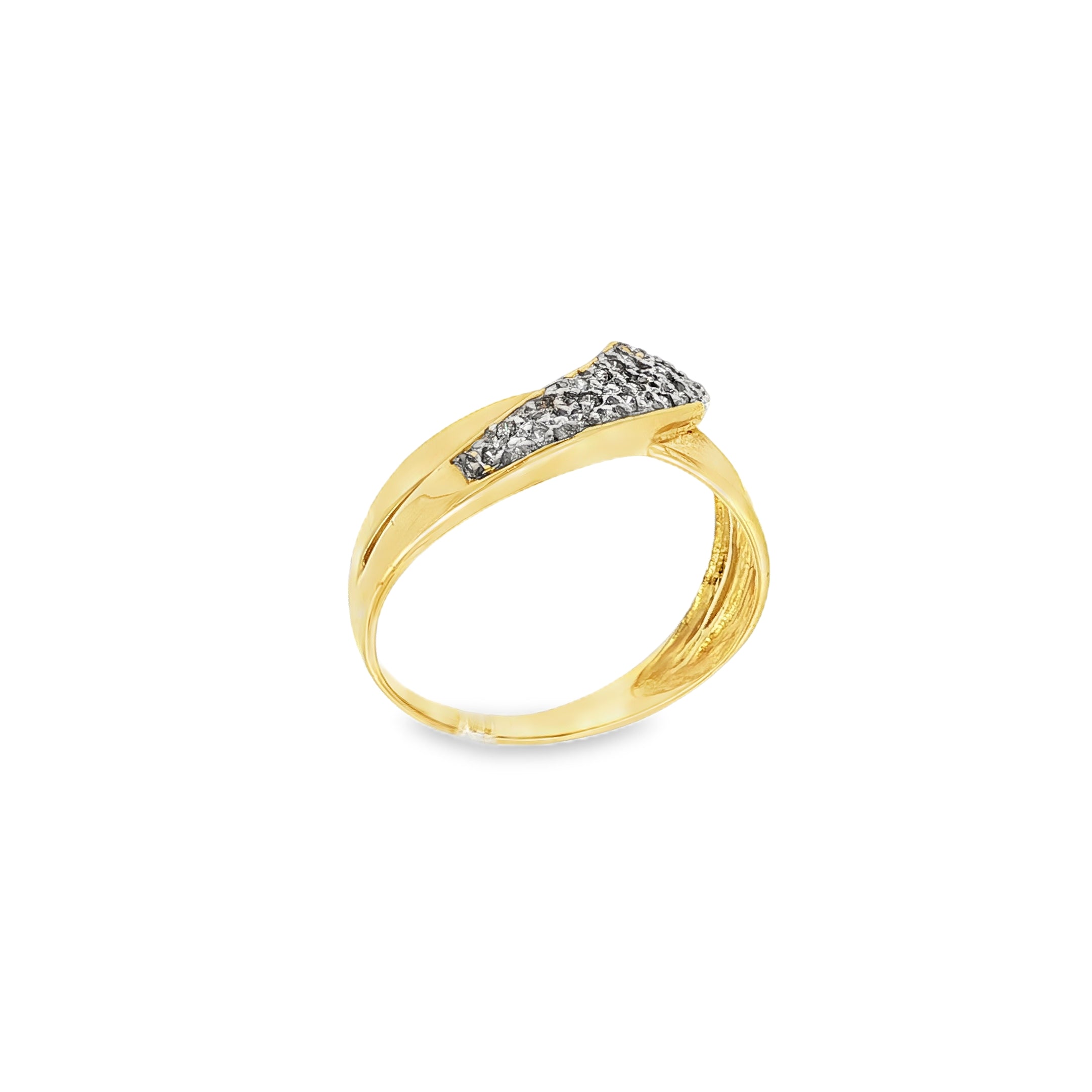 ANILLO CRUZADO CON DIAMANTES