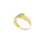 ANILLO CRUZADO CON DIAMANTES