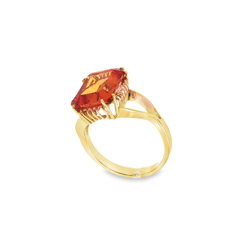 ANILLO CON PIEDRA AMBAR