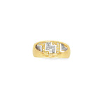 ANILLO BICOLOR CON CIRCONITAS