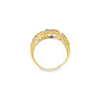 ANILLO BICOLOR CON CIRCONITAS