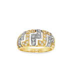 ANILLO BICOLOR CON CIRCONITAS