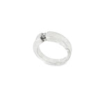 ANILLO ORO BLANCO CON DIAMANTE 0.14qt