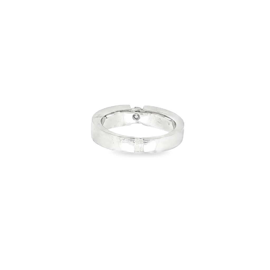 ANILLO ORO BLANCO CON DIAMANTE 0.14qt
