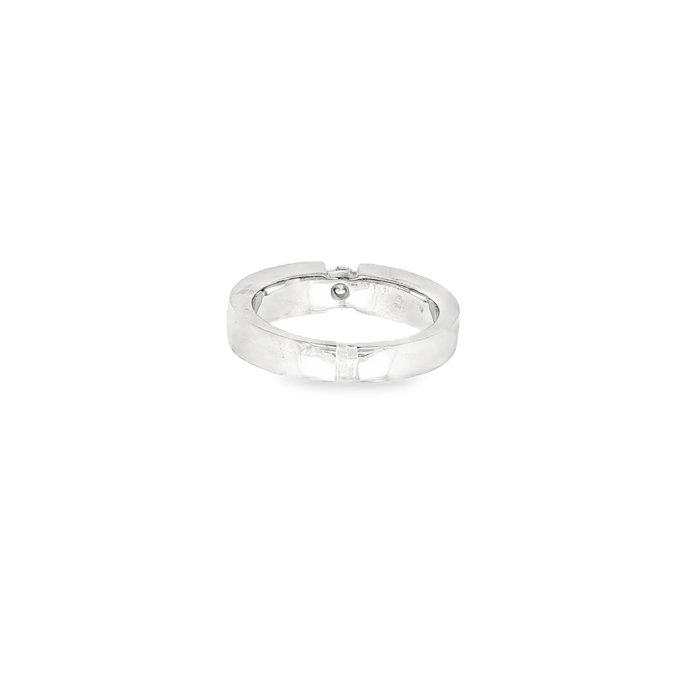 ANILLO ORO BLANCO CON DIAMANTE 0.14qt