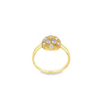 CONJUNTO ANILLO Y PENDIENTES MEDIA ESFERA CON CIRCONITAS