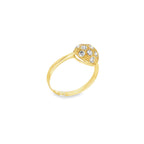 CONJUNTO ANILLO Y PENDIENTES MEDIA ESFERA CON CIRCONITAS