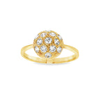 CONJUNTO ANILLO Y PENDIENTES MEDIA ESFERA CON CIRCONITAS