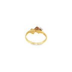 CONJUNTO PENDIENTES Y ANILLO BICOLOR CON CIRCONITAS