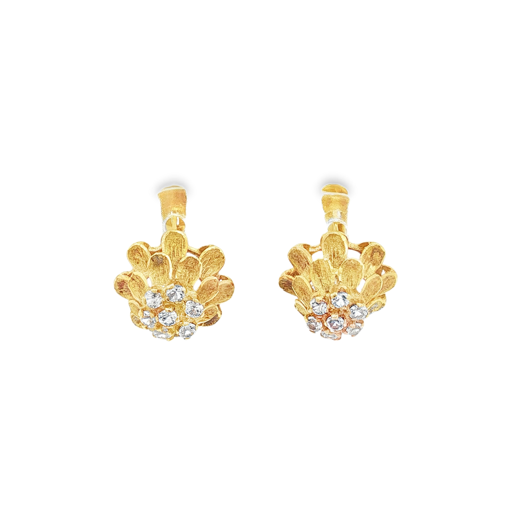 PENDIENTES FLOR CON CIRCONITAS