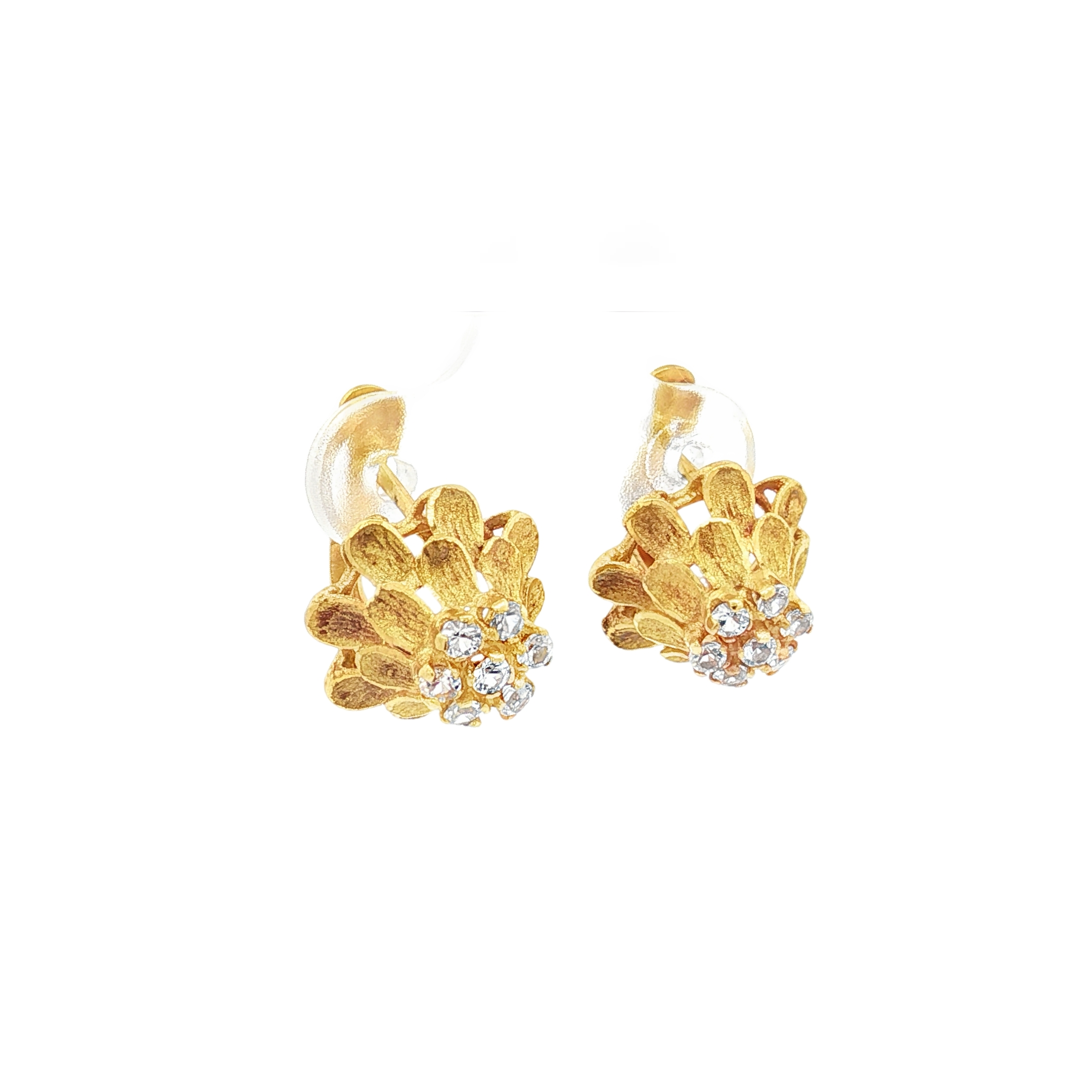 PENDIENTES FLOR CON CIRCONITAS