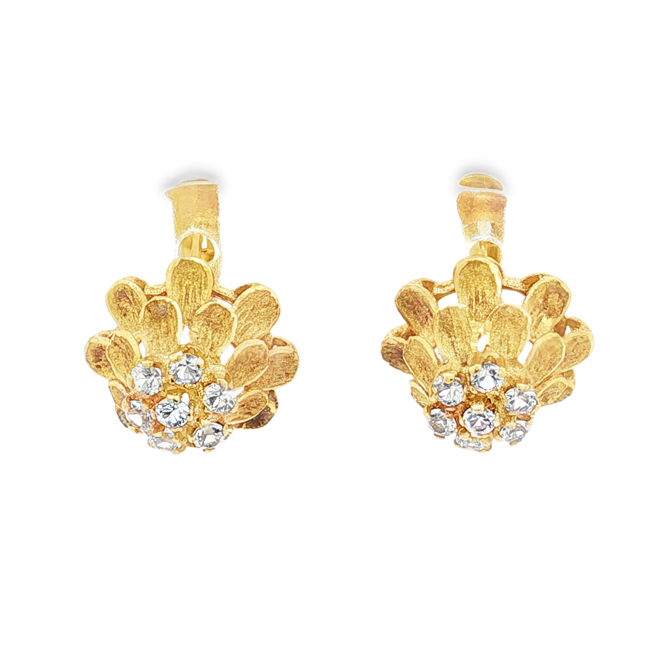 PENDIENTES FLOR CON CIRCONITAS