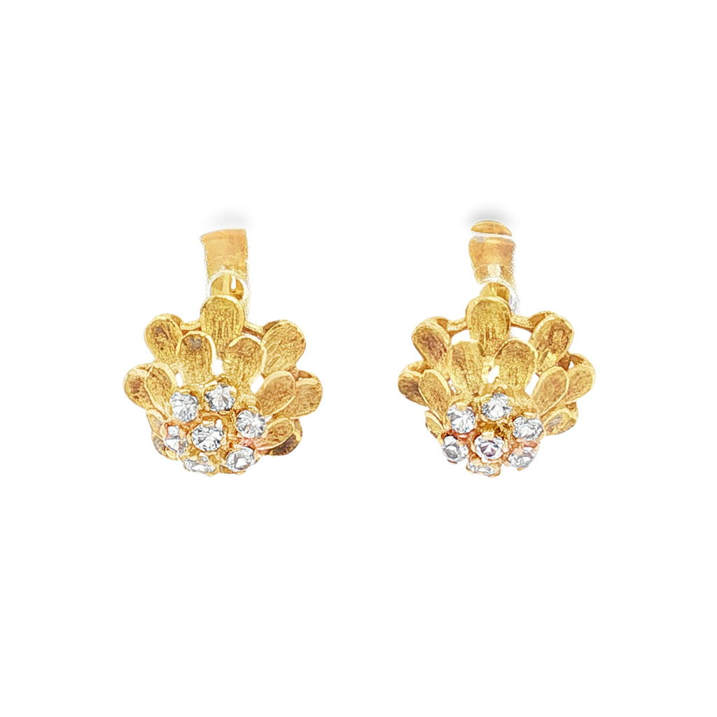 PENDIENTES FLOR CON CIRCONITAS