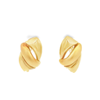PENDIENTES AHUECADOS BICOLOR