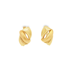 PENDIENTES AHUECADOS BICOLOR
