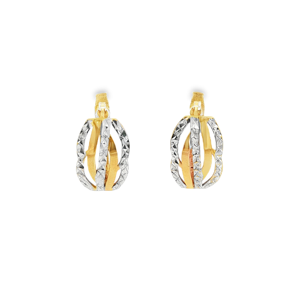 PENDIENTES BICOLOR