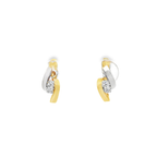 PENDIENTES BICOLOR CON CIRCONITAS
