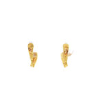 PENDIENTES BICOLOR CON CIRCONITAS