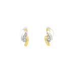 PENDIENTES BICOLOR CON CIRCONITAS