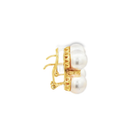 PENDIENTES CON 2 PERLAS