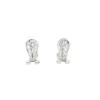 PENDIENTES ORO BLANCO PERLA Y CIRCONITAS