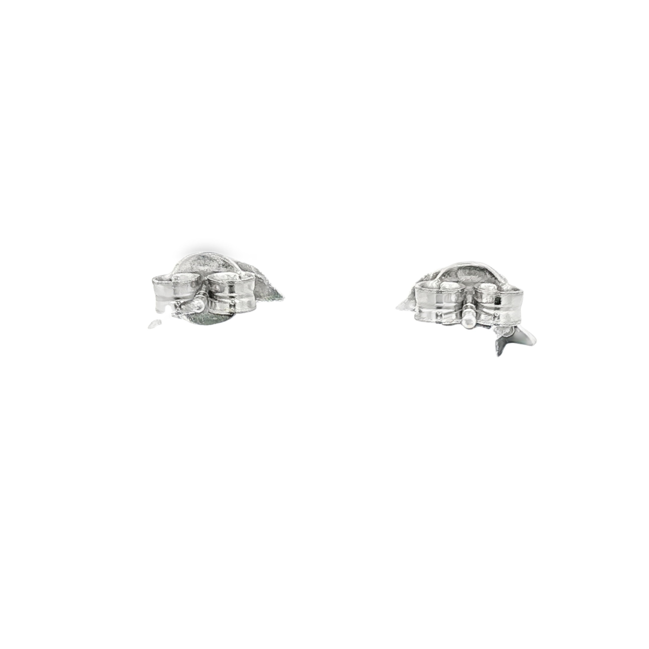 PENDIENTES DELFIN ORO BLANCO CON BRILLANTE